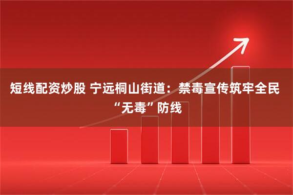 短线配资炒股 宁远桐山街道：禁毒宣传筑牢全民 “无毒”防线